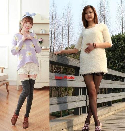 长筒袜过膝明星街拍